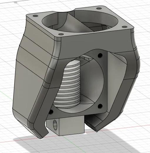 Gá & làm mát hotend E3D V6 cho Creality Ender 3/5 (Bowden) - Image 1