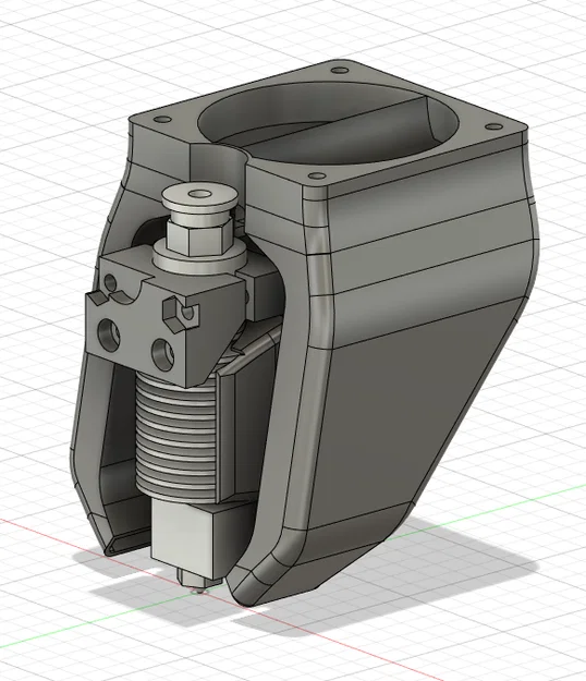 Gá & làm mát hotend E3D V6 cho Creality Ender 3/5 (Bowden) - Image 2