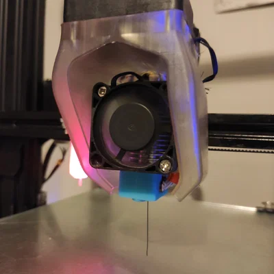 Gá & làm mát hotend E3D V6 cho Creality Ender 3/5 (Bowden)