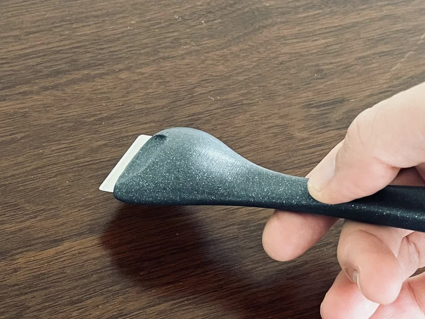 Ergo Scraper – Dao cạo gỡ filament purge & calibration cho build plate trơn - Image 2