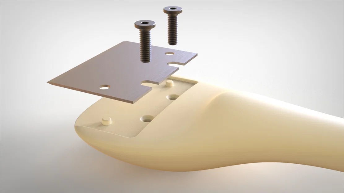 Ergo Scraper – Dao cạo gỡ filament purge & calibration cho build plate trơn - Image 4