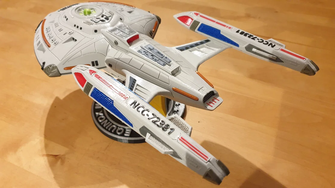 Mô hình in 3D tàu vũ trụ Star Trek U.S.S. EQUINOX cực chất - Image 1
