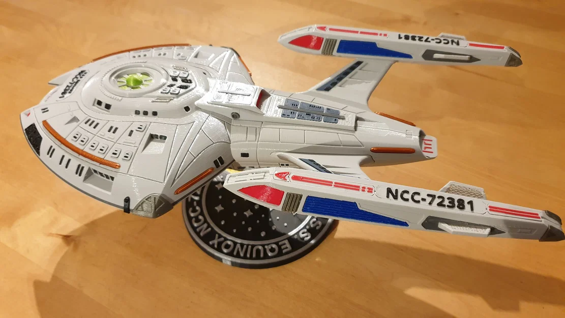 Mô hình in 3D tàu vũ trụ Star Trek U.S.S. EQUINOX cực chất - Image 2