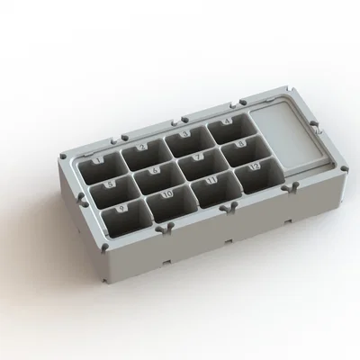 MMSS Module 2x4 - Ngăn (Pocket) có nắp cho bolts và magnets