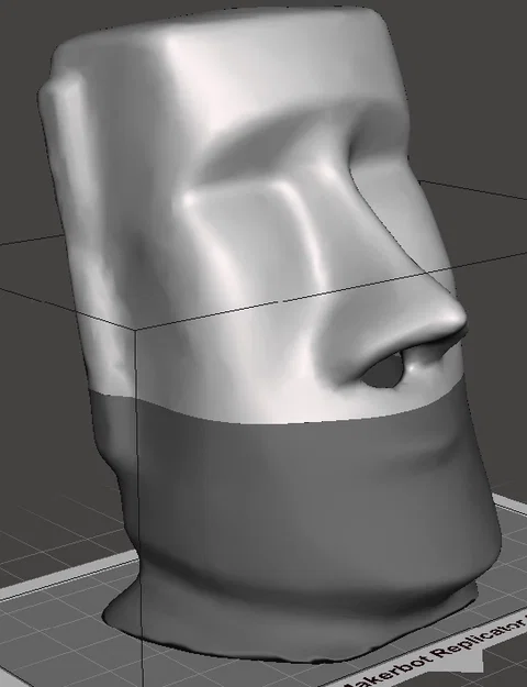 Bộ Nhả Khăn Giấy Moai (Bản Chia Phần) – Moai Tissue Dispenser-Split - Image 1