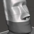 Bộ Nhả Khăn Giấy Moai (Bản Chia Phần) – Moai Tissue Dispenser-Split - Thumbnail 1