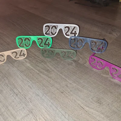 Mẫu in 3D kính lễ hội 2024 Shutter Shades độc đáo