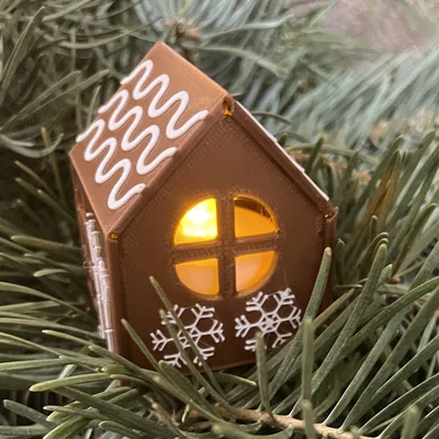 Kit Card Nhà Bánh Gừng Gấp Mở “Enchanting Gingerbread House”