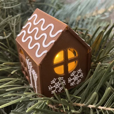 Kit Card Nhà Bánh Gừng Gấp Mở “Enchanting Gingerbread House”