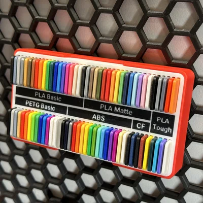 Khay gắn mẫu nhựa (Filament Swatch) cho tường tổ ong HSW