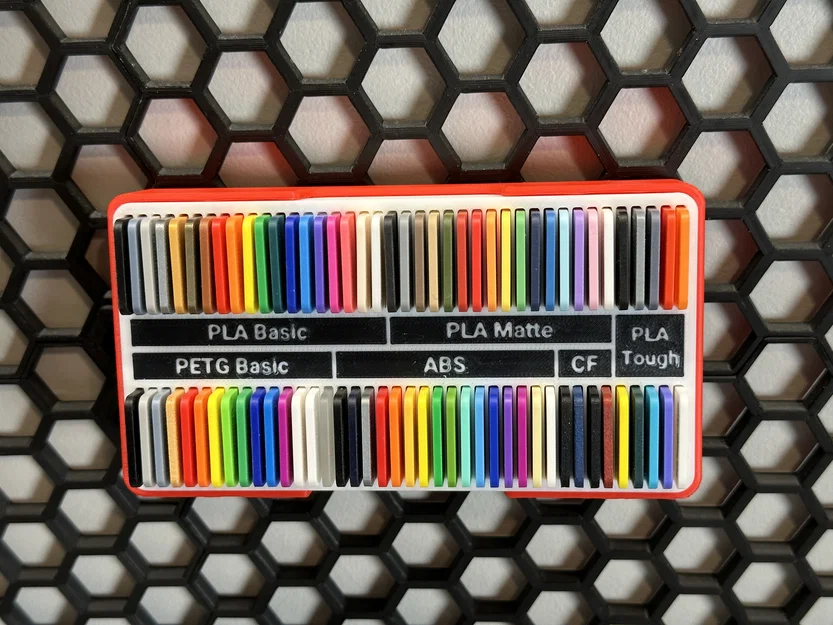Khay gắn mẫu nhựa (Filament Swatch) cho tường tổ ong HSW - Image 2
