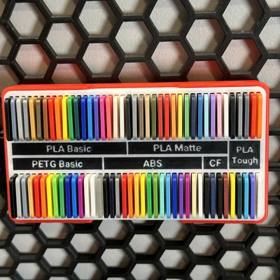 Khay gắn mẫu nhựa (Filament Swatch) cho tường tổ ong HSW