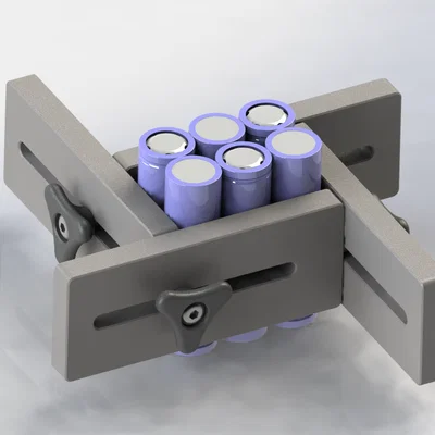 Đồ gá (fixture) cho battery pack để spot welding pin lithium
