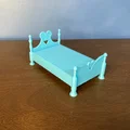 Giường công chúa cho nhà búp bê - Mô hình 3D cho Sylvanian Families - Thumbnail 1