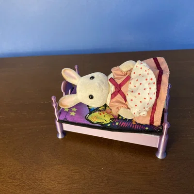 Giường công chúa cho nhà búp bê - Mô hình 3D cho Sylvanian Families