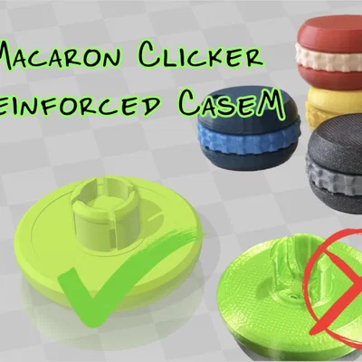 Đồ chơi Fidget Macaron Clicker gia cố (Reinforced CaseM)