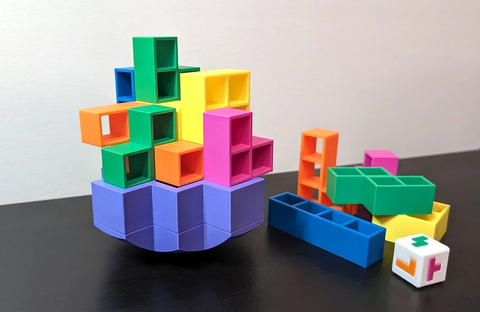 Tetris Tower 360 Balance Game - Trò chơi xếp tháp thăng bằng 360° - Image 1