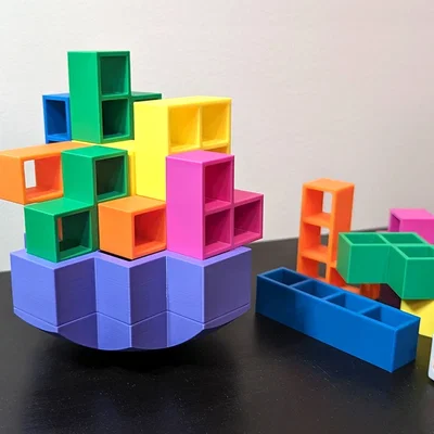 Tetris Tower 360 Balance Game - Trò chơi xếp tháp thăng bằng 360°