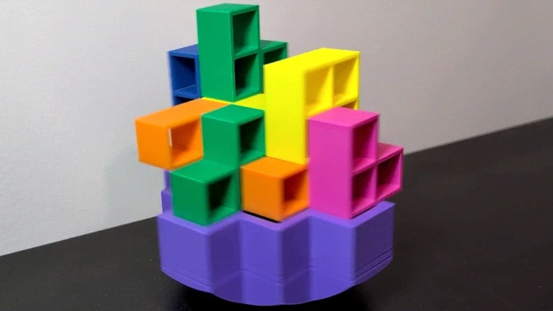 Tetris Tower 360 Balance Game - Trò chơi xếp tháp thăng bằng 360° - Image 2