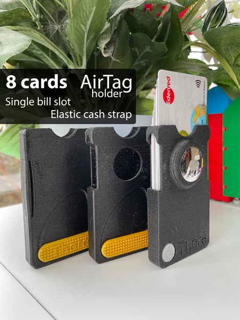 Ví thẻ mỏng 8 thẻ nhiều màu kèm AirTag (Slim card wallet) - Image 1