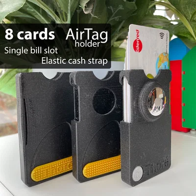 Ví thẻ mỏng 8 thẻ nhiều màu kèm AirTag (Slim card wallet)