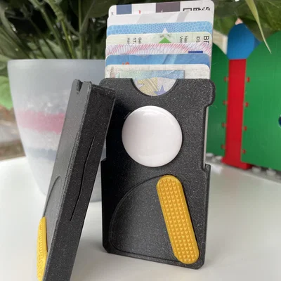 Ví thẻ mỏng 8 thẻ nhiều màu kèm AirTag (Slim card wallet)