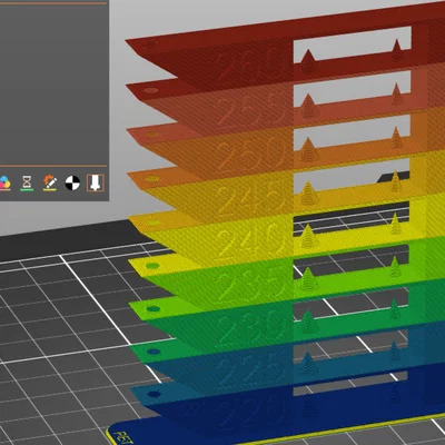 Tháp kiểm tra nhiệt độ in 3D (Temp Tower) cho máy in MK4