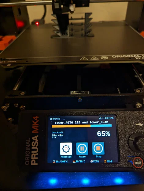 Tháp Nhiệt Độ PETG Low Temperature Kiểu Ngược cho MK4 - Image 4