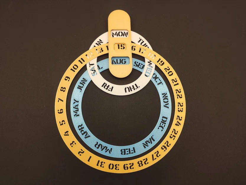Ring Calendar – Lịch 3 vòng treo tường - Image 1