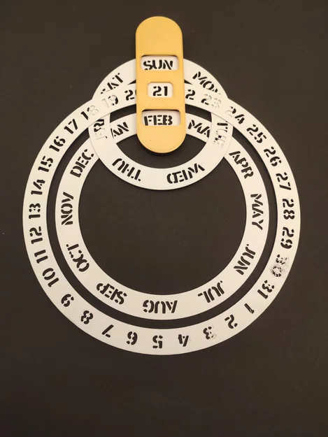 Ring Calendar – Lịch 3 vòng treo tường - Image 3