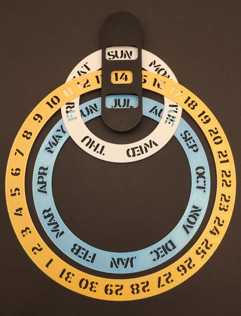 Ring Calendar – Lịch 3 vòng treo tường - Image 4