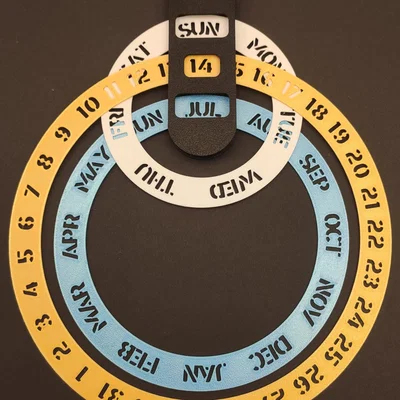 Ring Calendar – Lịch 3 vòng treo tường
