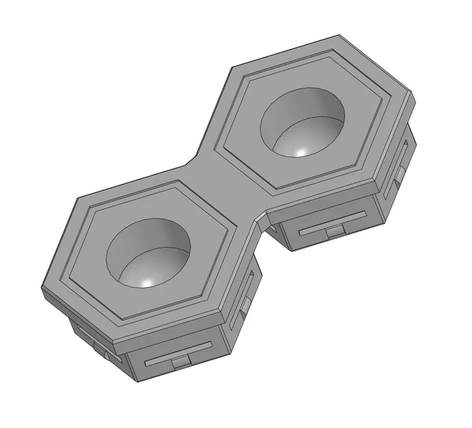 Khớp nối hai chốt cho bảng treo Honeycomb Wall (HSW) tiện lợi - Image 1