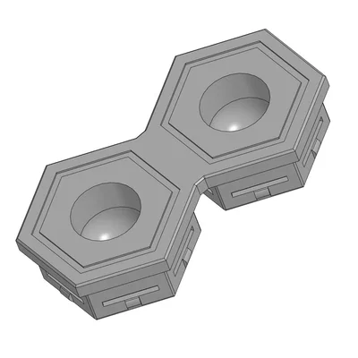 Khớp nối hai chốt cho bảng treo Honeycomb Wall (HSW) tiện lợi
