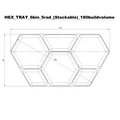 Khay Đựng Linh Kiện Lục Giác (Xếp Chồng) - Hex Parts Tray - Thumbnail 5