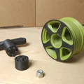 Mâm 5 cánh kèm nắp hub 1:10 Tamiya ex12 offset +4mm cho xe RC - Thumbnail 1