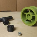 Mâm 5 cánh kèm nắp hub 1:10 Tamiya ex12 offset +4mm cho xe RC - Thumbnail 2