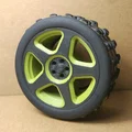 Mâm 5 cánh kèm nắp hub 1:10 Tamiya ex12 offset +4mm cho xe RC - Thumbnail 3