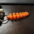 Móc khóa đuôi rắn chuông (Rattlesnake keychain) in 3D độc đáo - Thumbnail 1