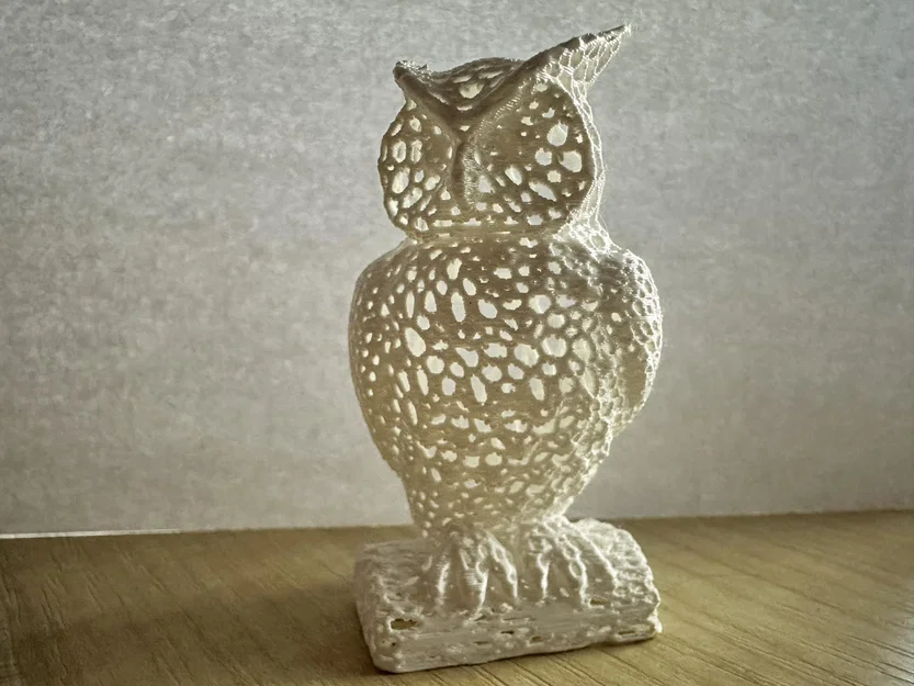 Voronoi Owl (Cú mèo Voronoi) – Mẫu 3D trang trí hình học - Image 1