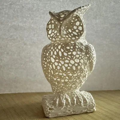 Voronoi Owl (Cú mèo Voronoi) – Mẫu 3D trang trí hình học