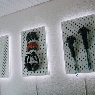 LED-Frame cho bảng pegboard IKEA SKADIS