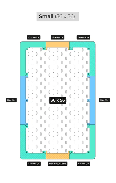 LED-Frame cho bảng pegboard IKEA SKADIS - Image 17