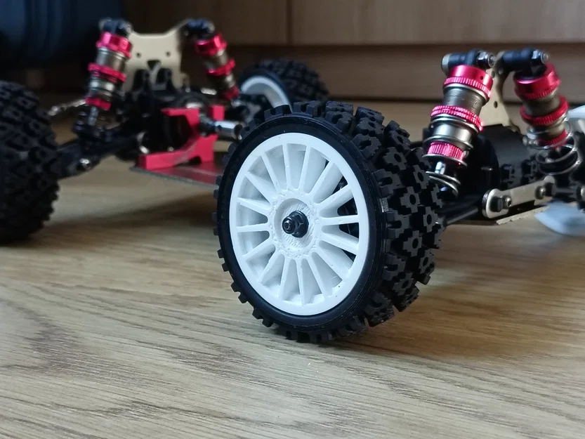 Mâm xe RC 1/10 52x26mm cho LC Racing - In 3D chất lượng cao - Image 1