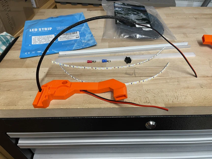 Prusa MK4 LED Light Bar – Giá đỡ đèn LED - Image 5