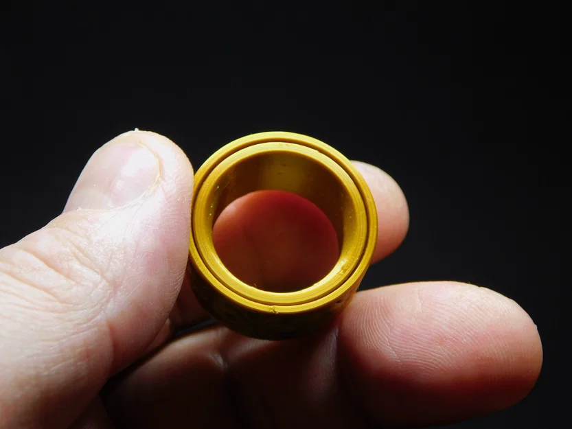 Nhẫn xoay Rotable ring chủ đề mùa đông (print-in-place) - Image 3
