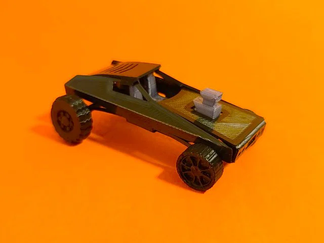 Xe Origami Gấp Gọn Có Hệ Treo (Origami Folding Car w/ Suspension) - Image 3