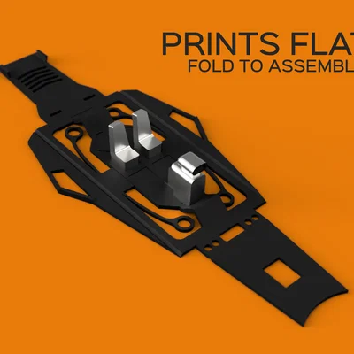 Xe Origami Gấp Gọn Có Hệ Treo (Origami Folding Car w/ Suspension)
