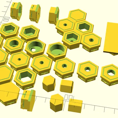 Thư viện OpenSCAD (cập nhật) cho HSW attachments