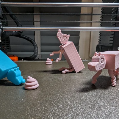 Wobbledog In Liền Khối Khớp Nối (Print-in-Place) – Mingle